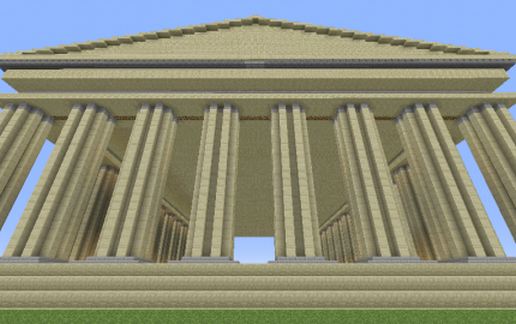 Parthenon schematic - building