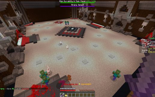 Mob Arena schematic - building