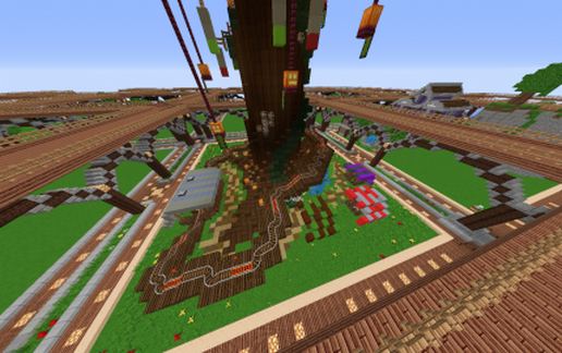 Tree Roller Coaster schematic - building