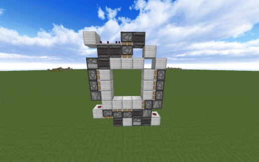 3x3 piston door