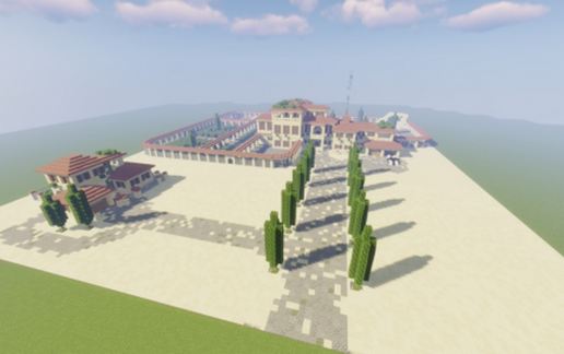 Spanish Mansion (Build in 1.16.5) schematic - building