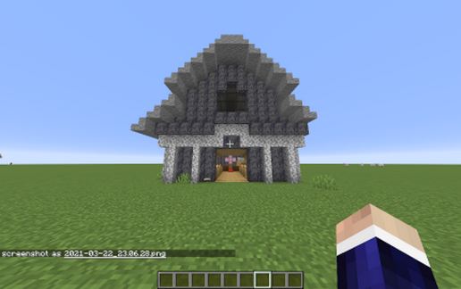 Simple Gothic Monastery schematic - building