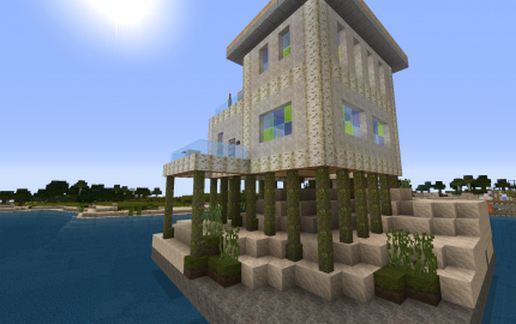 Modern beach house