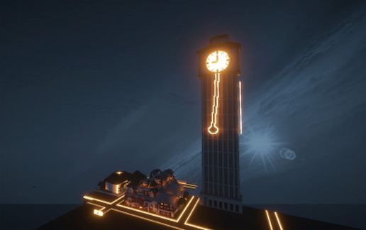 Sky Clock Tower schematic - building