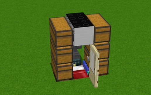 super small functional house schematic - building
