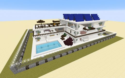 Big Villa w/ Redstone schematic - building
