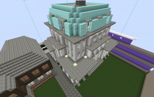 Bank furnished schematic - building