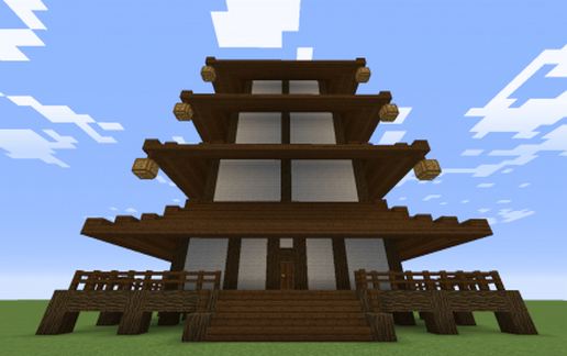Asian 4 Storey Pagoda New Version schematic - building