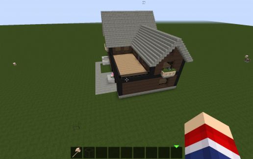 wooden house schematic - building