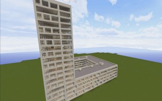 Modern building (Pontsteiger) schematic - building