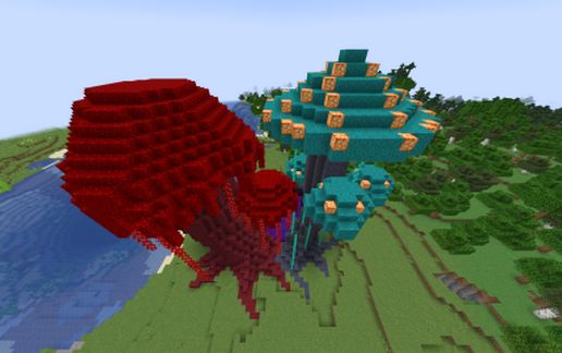 Nether mushroom portal schematic - building