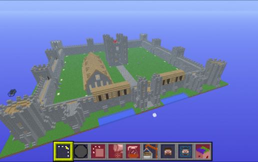 Huge Medieval Castle v1 With Working Gatehouse. schematic - building