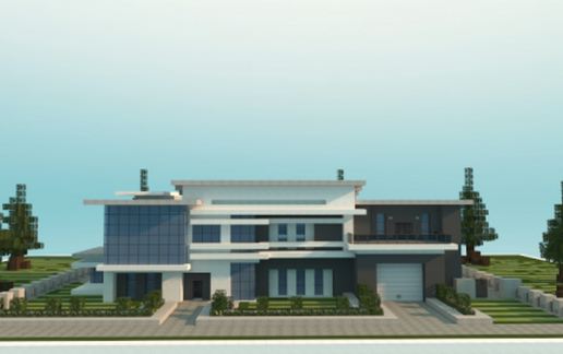Modern house schematic - building