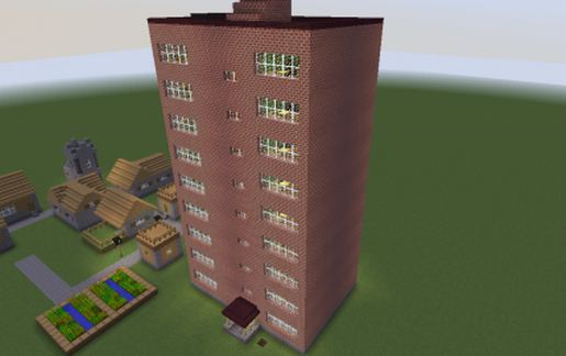 Block of flats schematic - building