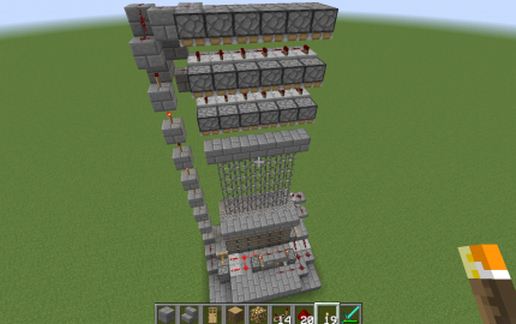 3H Gate Redstone Mockup (h-2.1x) schematic - building