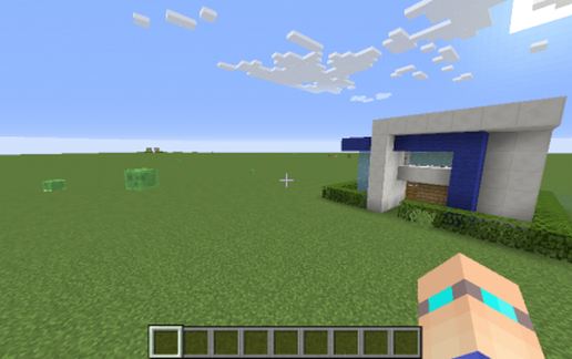 Modern house schematic - building