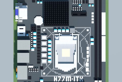 Intel H77M-ITX (ASRock) schematic - building