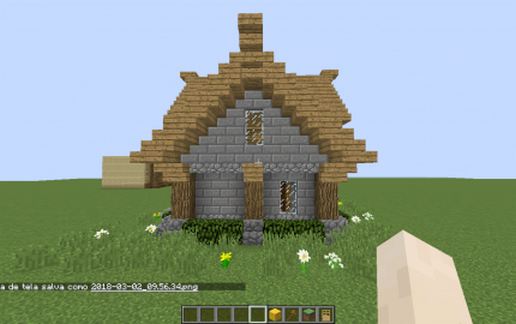 small medieval house schematic - building