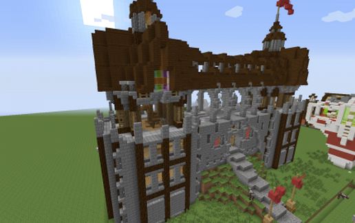 Castle gate schematic - building