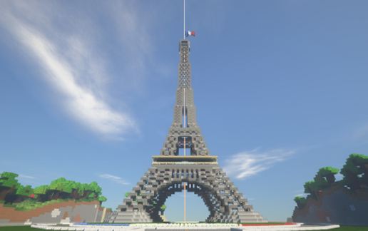 Eiffel Tower schematic - building