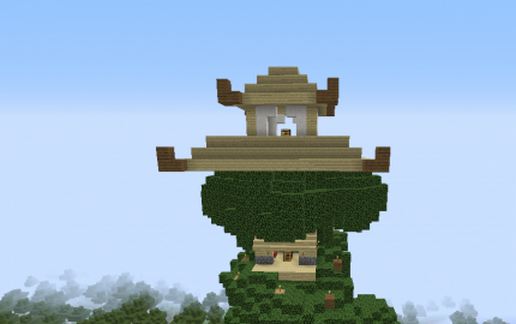 large cozy tree house
