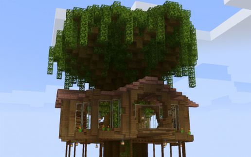 Huge Tree House (1.17+) schematic - building