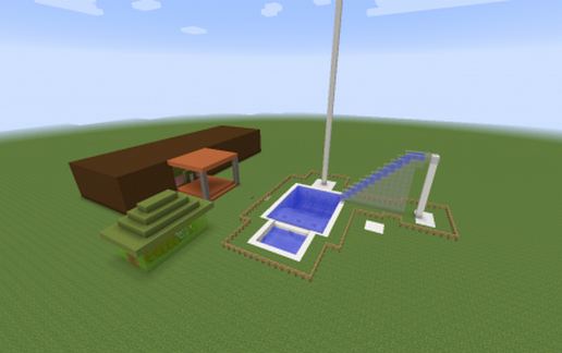 Rich Wooden Spy House schematic - building