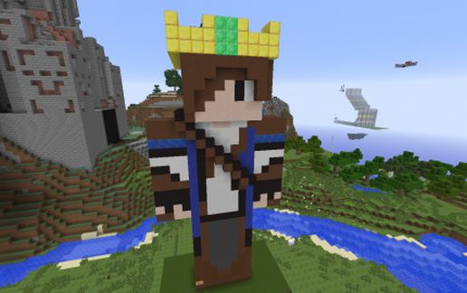 King Statue schematic - building