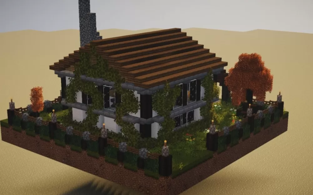 Wood house schematic - building
