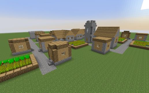 Minecraft Village schematic - building