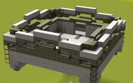 Flying spawn concept schematic - building
