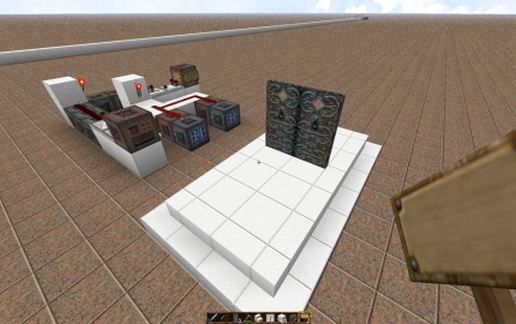 Indestructible Iron Door schematic - building