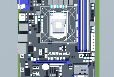 Intel H67DE3 (ASRock) schematic - building
