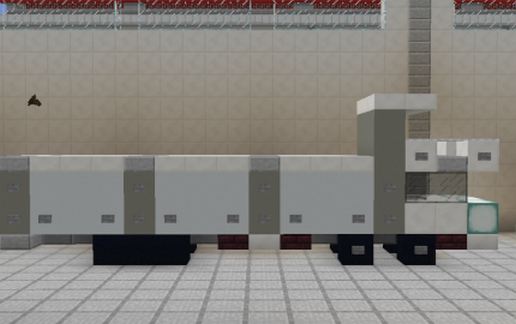 18-wheeler cargo truck schematic - building