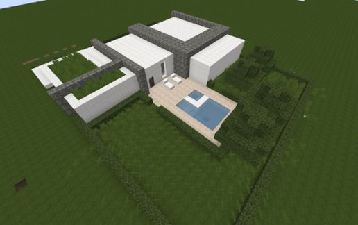 split level modern house schematic - building