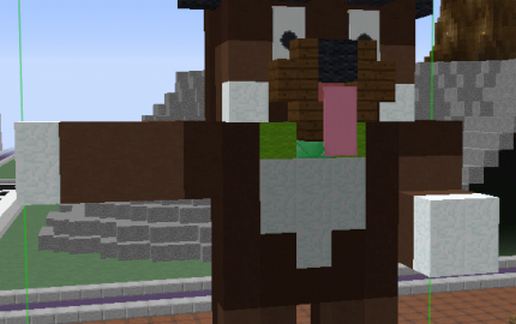 dog for your in the world in minecraft schematic - building