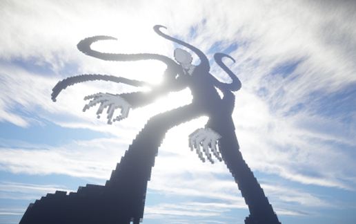 Slenderman Pixel Art schematic - building