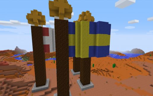 Swedish Flag schematic - building