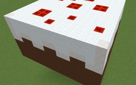 Minecraft Cake 3D (Not a lie!) schematic - building