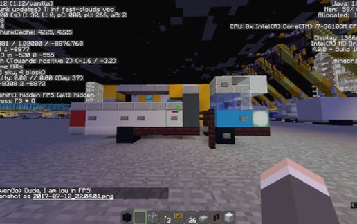 Heavily-decorated 6W Crane Truck schematic - building