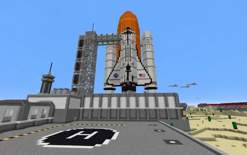 Space Shuttle schematic - building