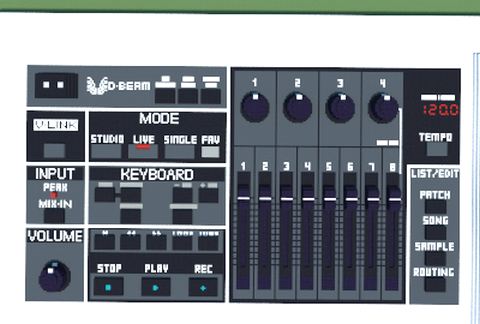 Roland Fantom G6 MIDI Synthesizer schematic - building