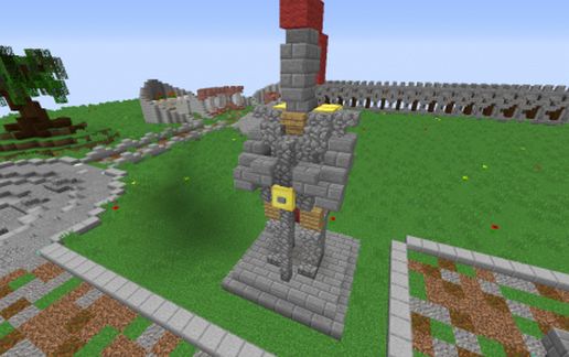 Knight statue schematic - building