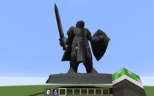 paladin statue schematic - building