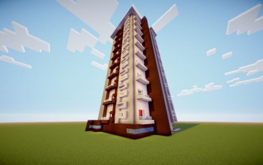 Modern Apartment Building schematic - building