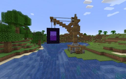 Medival Netherportal schematic - building