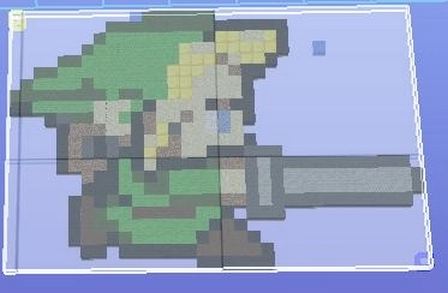 Link Pixel art schematic - building