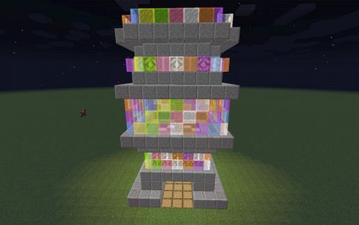 Rainbow Tower schematic - building