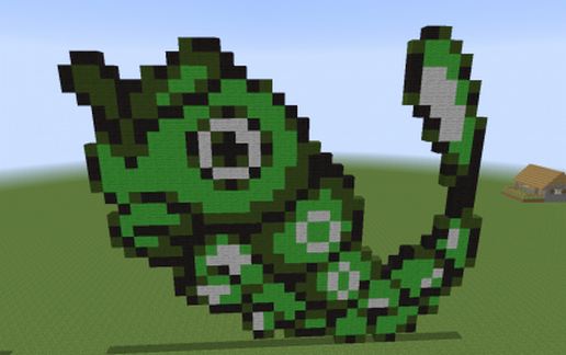 Caterpie Sprite schematic - building
