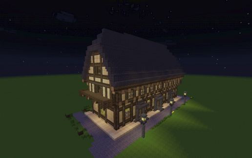timbered house2 schematic - building